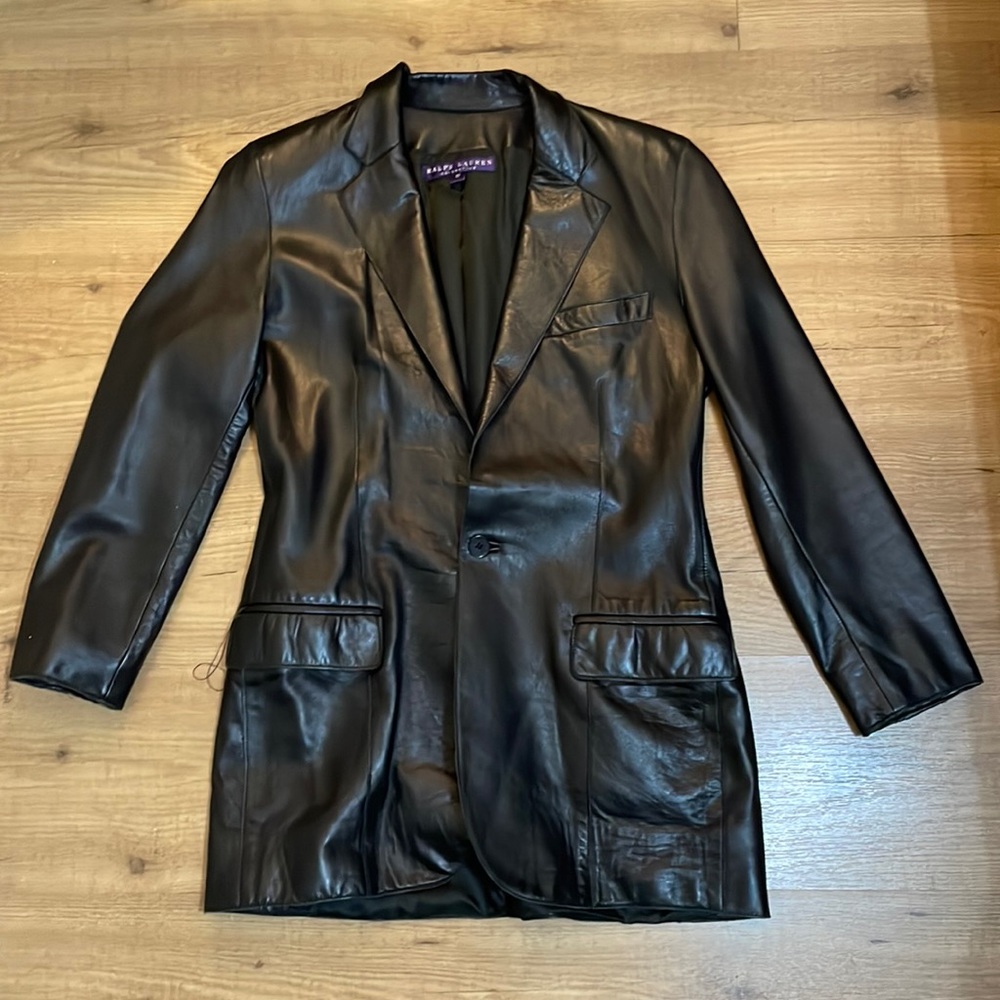 Ralph Lauren Leather Blazer